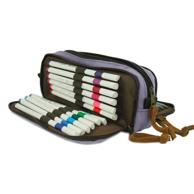 ESTOJO TRIPLO 24 PENS URBAN LILAS SABRA - Imagem 2