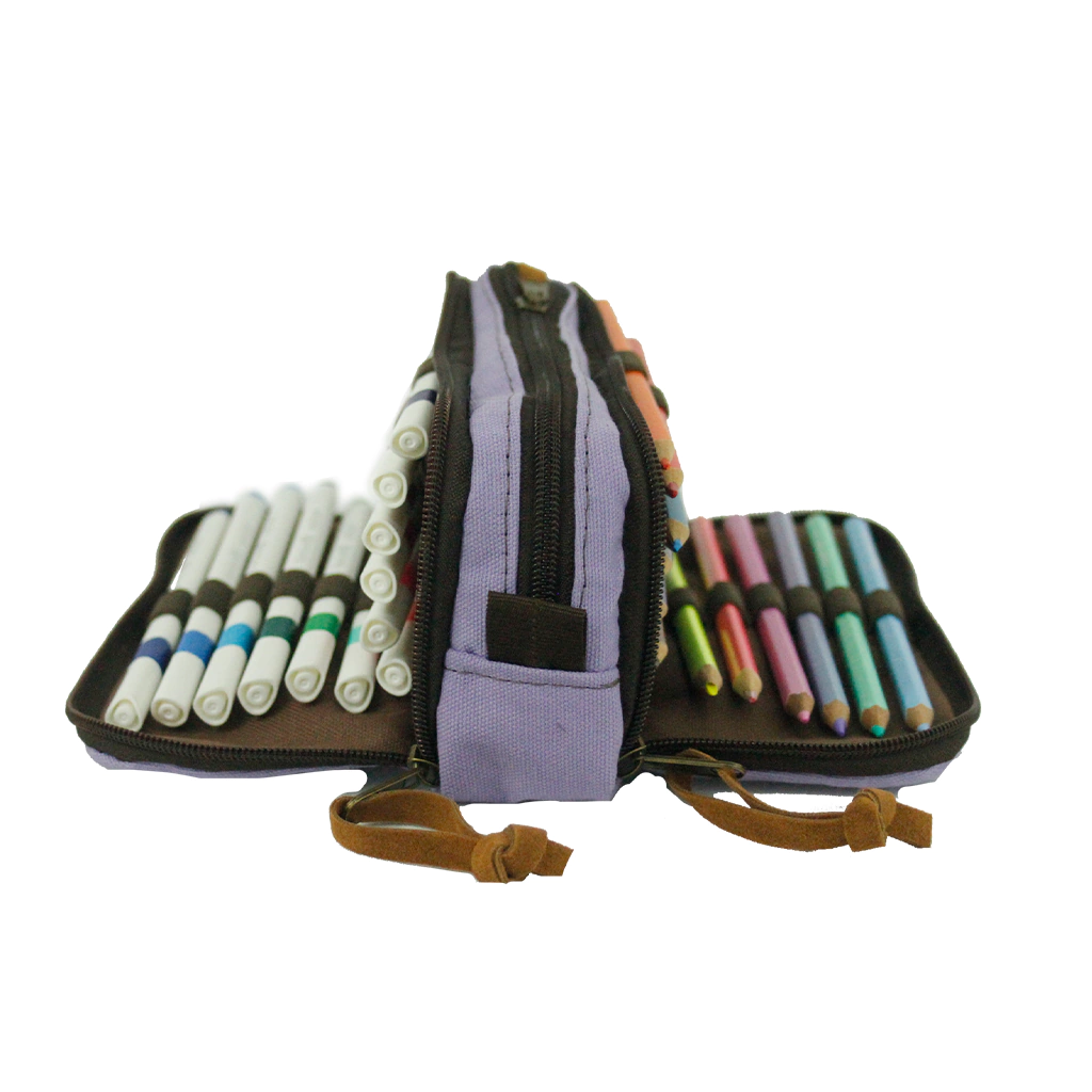 ESTOJO TRIPLO 24 PENS URBAN LILAS SABRA - Imagem 3