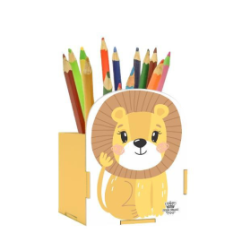 PORTA-LÁPIS LEÃO ZOO