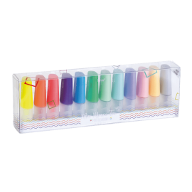 KIT MINI MARCA TEXTO  MULTICOLOR C/12 BRW