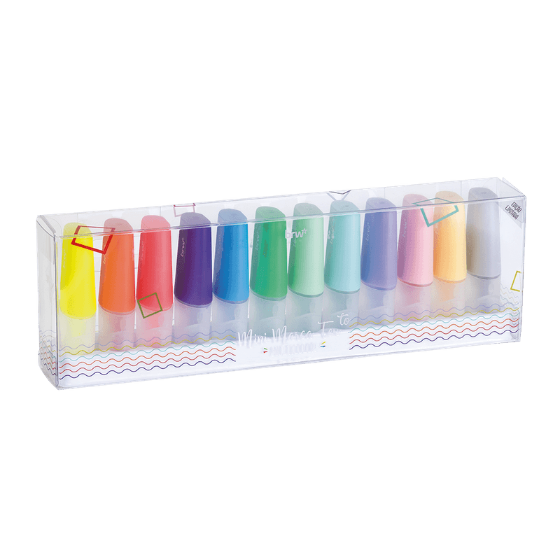 KIT MINI MARCA TEXTO MULTICOLOR C/12 BRW