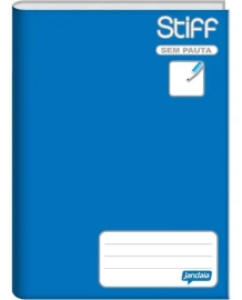 CADERNO SEM PAUTA STIFF 96F AZUL