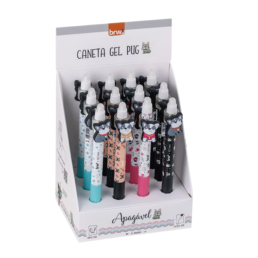 CANETA EM GEL APAGÁVEL 0.7MM - PUG