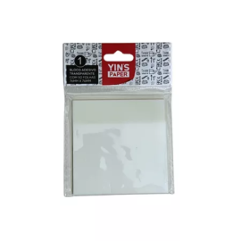 BLOCO DE NOTAS ADESIVAS 76X76MM 50F TRANSPARENTE